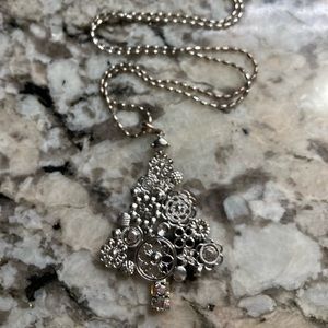 Premier Designs Christmas Tree Necklace Looks New!